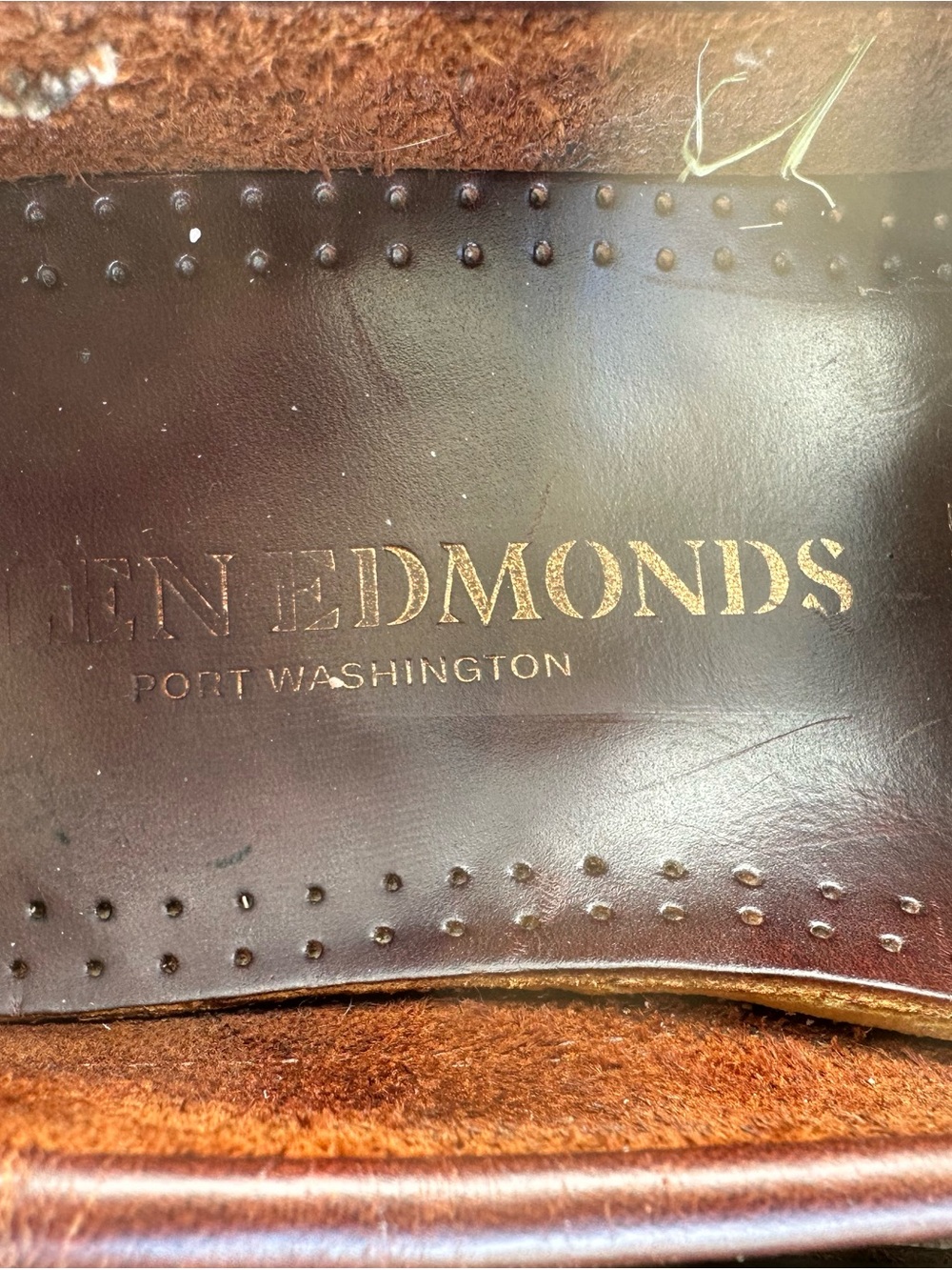 Allen Edmonds Dark Brown Leather Penny Loafers - Picture 7 of 9